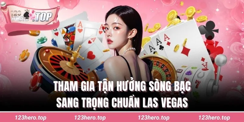 Tham gia tận hưởng sòng bạc sang trọng chuẩn Las Vegas