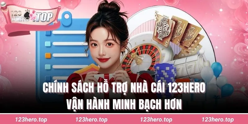 Chính sách hỗ trợ nhà cái 123hero vận hành minh bạch hơn